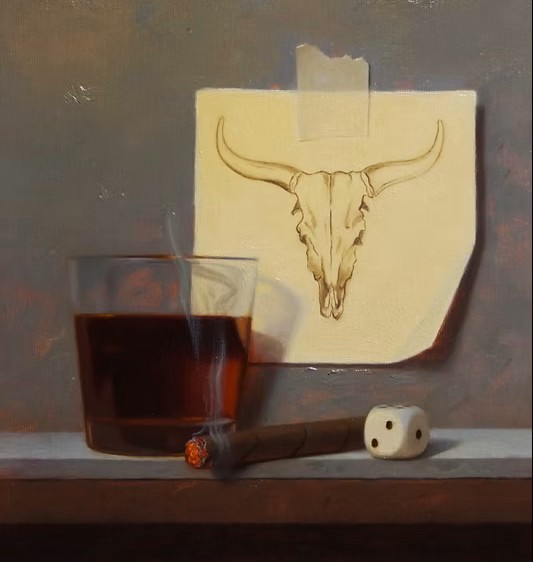 Still life painting demo