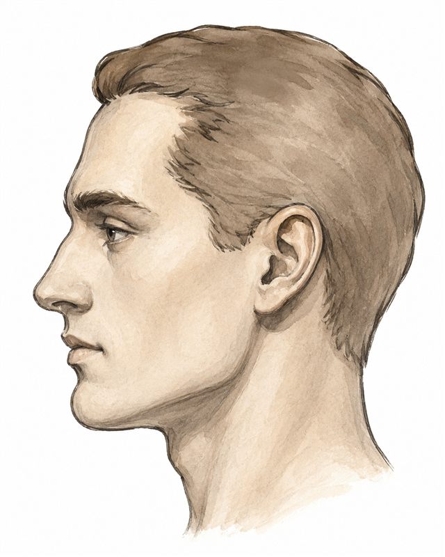 Side head drawing demo